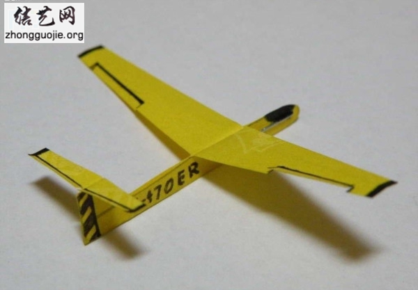 两款简单实用的滑翔机的折纸方法图解教程╭纸的折法