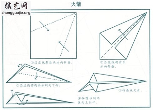 纸飞机手工制作步骤图片